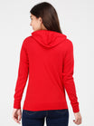 Women's Cotton Printed Full Sleeve Red Color Sweatshirt/Hoodies