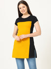 Women's Cotton Color Block Multi Color Long Top