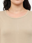 Women's Cotton Round Neck Plain Sleeveless Long Top