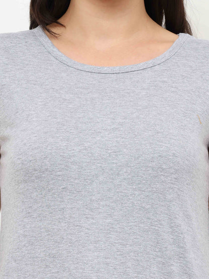 Women's Cotton Round Neck Plain Sleeveless Long Top