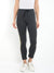 Women's Cotton Charcoal Melange Color Track Pant