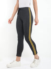 Women's Cotton Charcoal Melange Color Track Pant
