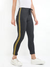Women's Cotton Charcoal Melange Color Track Pant