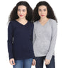Navy Blue & Grey Melange