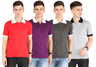Red Purple Steel Grey & Grey Melange
