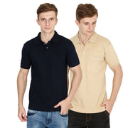 Navy Blue & Biscuit